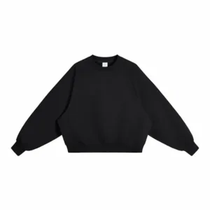 Boxy Deconstructed Raglan Sleeve Crewneck Sweatshirt #Y6317