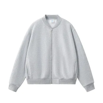 Fleece Zip-Up Varsity Jacket #L912