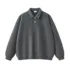 Clean Fit Collegiate Style Heavyweight Collared Polo Sweatshirt  # Y6303