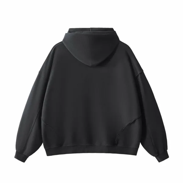 Washed Series with Rolled Hem Splicing FOG Color Palette Heavyweight French Terry #M8306