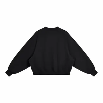 Boxy Deconstructed Raglan Sleeve Crewneck Sweatshirt #Y6317
