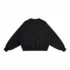 Boxy Deconstructed Raglan Sleeve Crewneck Sweatshirt #Y6317