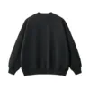 Side-Slit Layered Fleece-Lined Thickened Crewneck Sweatshirt #Y6302