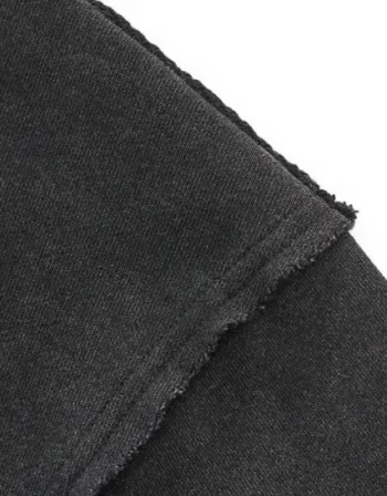 Washed 420G Loopback Pure Cotton Raw-Edge American-Style FOG Hoodie  #M8318