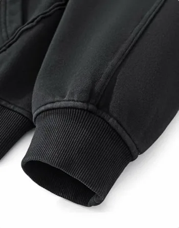 Washed Series with Rolled Hem Splicing FOG Color Palette Heavyweight French Terry #M8306