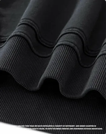Washed Series with Rolled Hem Splicing FOG Color Palette Heavyweight French Terry #M8306