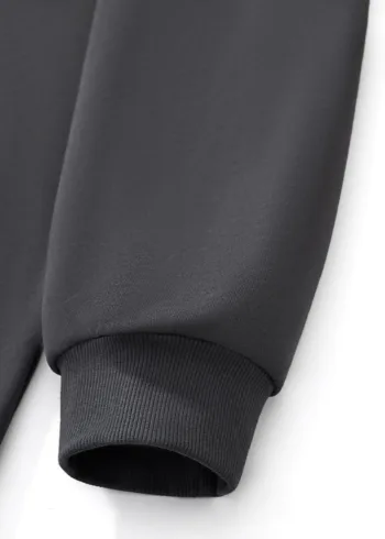 Boxy Short Wide Moiré Twill Hoodie with Adjustable Drawstring Hem, American-Style FOG Men’s Sweatshirt  #M8321