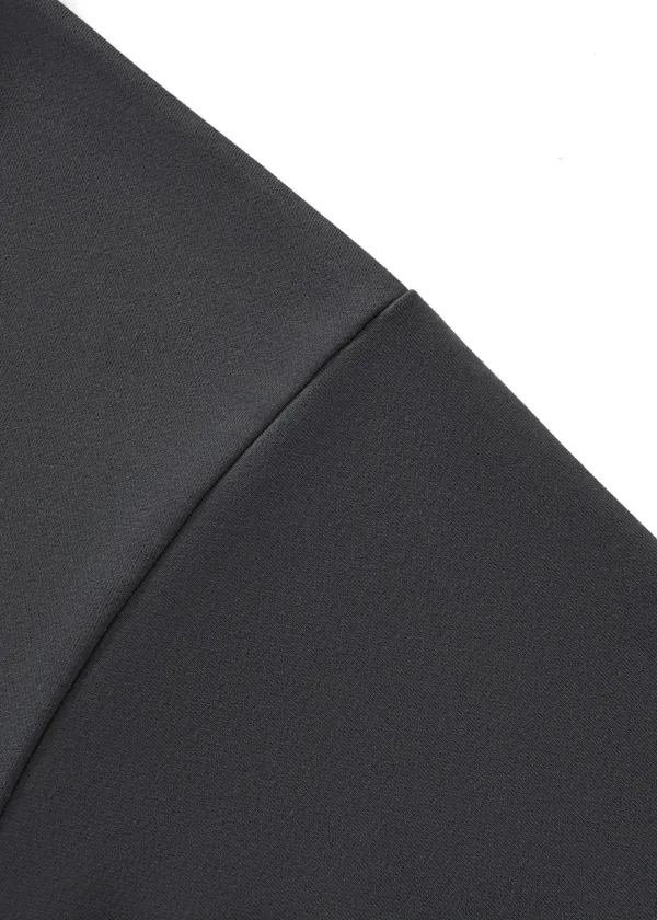 Boxy Short Wide Moiré Twill Hoodie with Adjustable Drawstring Hem, American-Style FOG Men’s Sweatshirt  #M8321