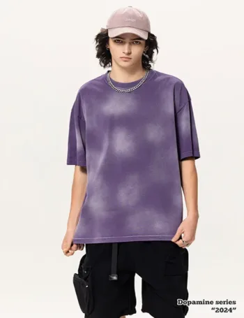 Monkey Wash / Spray Washed 100% Cotton Short-Sleeve T-Shirt  #SS302