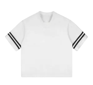 7-14_副本 V-Neck Retro Hollow-Out Short Sleeve European-American Style Striped Color-Block T-Shirt #DX8825