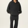 Washed 420G Loopback Pure Cotton Raw-Edge American-Style FOG Hoodie  #M8318