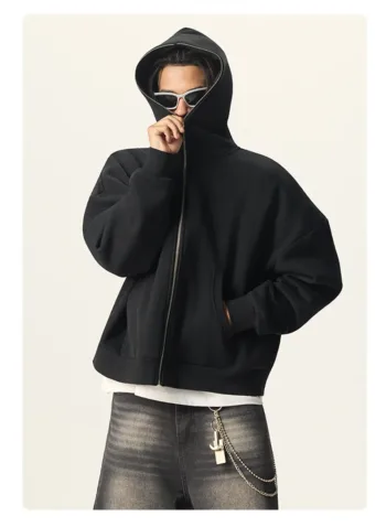 Punk Style Stand Collar Full-Zip Designer Jacket  #L913