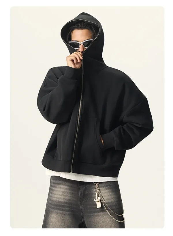 Punk Style Stand Collar Full-Zip Designer Jacket  #L913