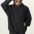 Washed Series with Rolled Hem Splicing FOG Color Palette Heavyweight French Terry #M8306