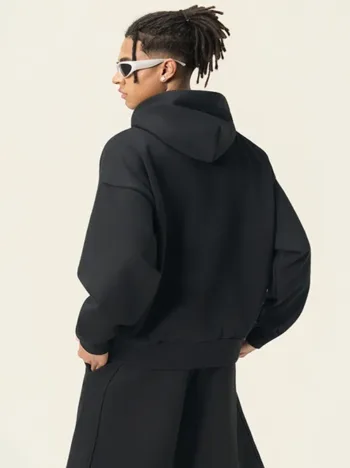 Fleece Hoodie, Heavyweight 500G Lightweight Brushed Fleece, Men’s American-Style Sweatshirt  #M8319