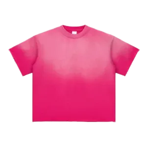 Washed Spray-Painted Monkey Dopamine Short-Sleeve T-Shirt  #DX8807