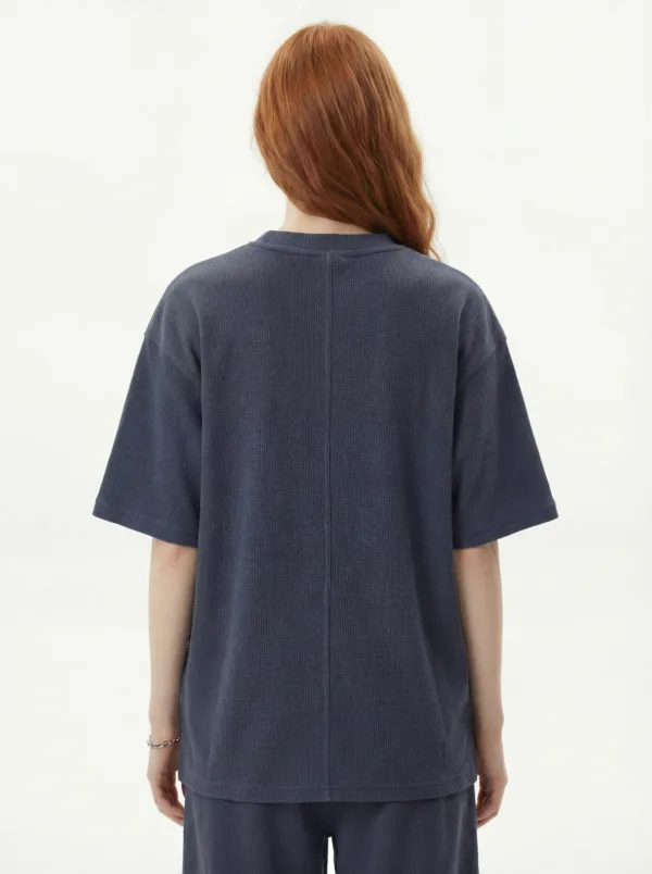 C-7603 Heavyweight Waffle Knit Short Sleeve T-Shirt