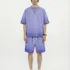 C-HL1237+1238 Heavyweight Washed Vintage Casual Two-Piece Set