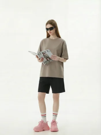 C-HL6601 Earthy Tone 16-Color FOG Drop Shoulder Short  305GSM Sleeve Tee