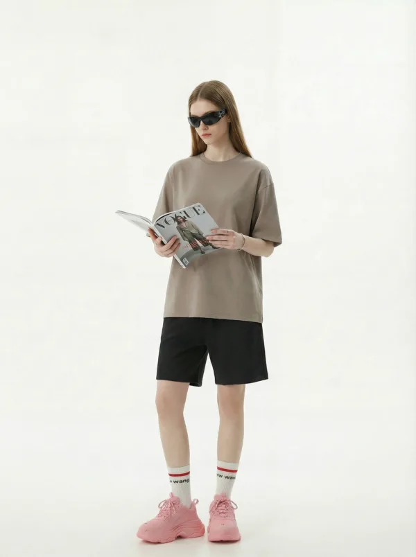 C-HL6601 Earthy Tone 16-Color FOG Drop Shoulder Short Sleeve Tee