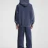 C-23842 + C-23843 Batik Wash Vintage Distressed Fleece Hoodie Two-Piece Set