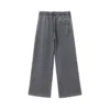 C-1258 High Street Spliced Raw Hem Washed Leisure Pants