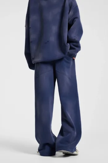 C-1236 Distressed Ripped Washed Baggy Sweatpants