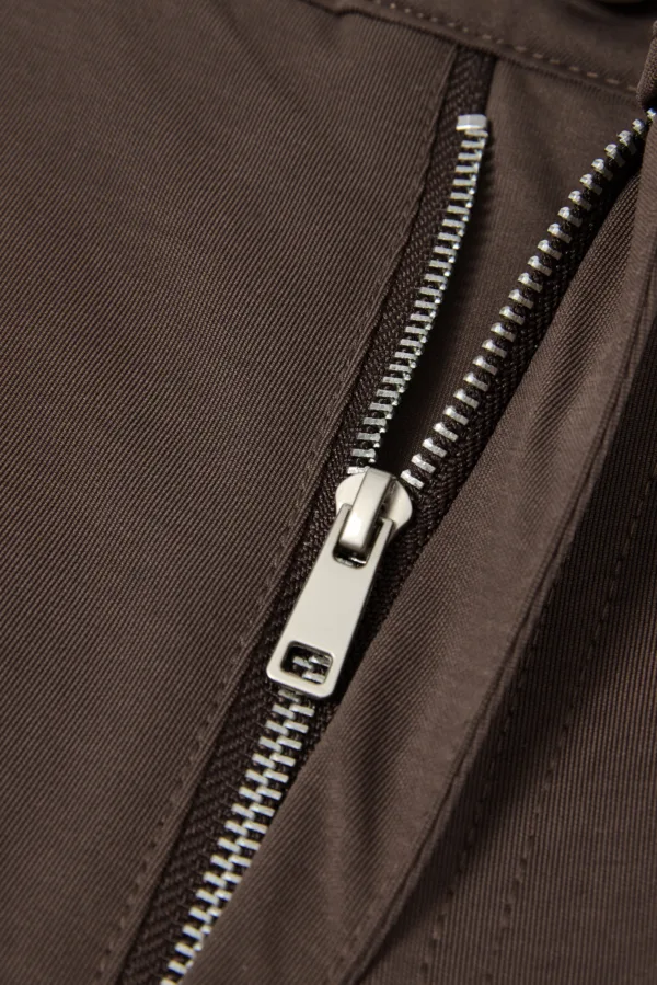 C-S26010 Multi-Pocket Wide-Leg Woven Cargo Trousers