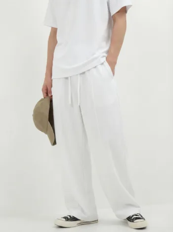 C-26002 Patchwork Athletic Barrel Pants