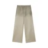 C-26021 Color Spray Washed Distressed Fleece Casual Trousers