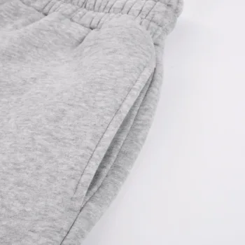 C-1221+1222 Stir-Fried Snowflake Color-Block Contrast Webbing Fleece Hoodie Se