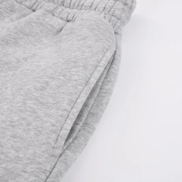 C-1221+1222 Stir-Fried Snowflake Color-Block Contrast Webbing Fleece Hoodie Se