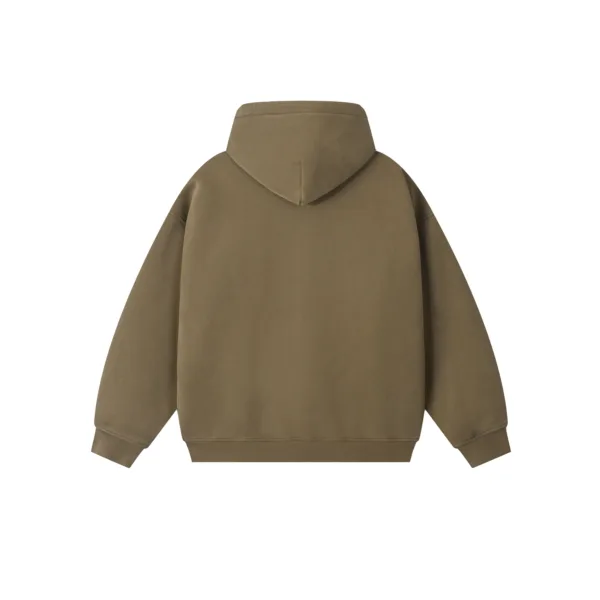 C-HL1216 Batik Washed Vintage Fleece Double-Zip Sweatshirt