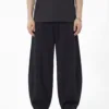 C-26002 Patchwork Athletic Barrel Pants