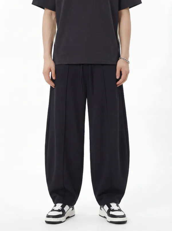 C-26002 Patchwork Athletic Barrel Pants