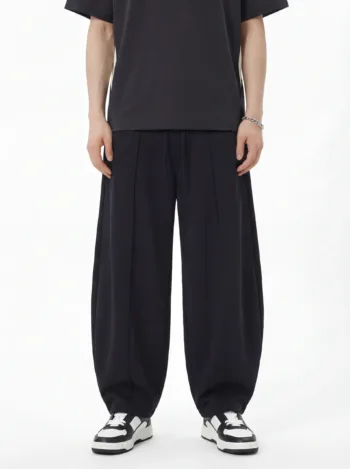 C-26002 Patchwork Athletic Barrel Pants