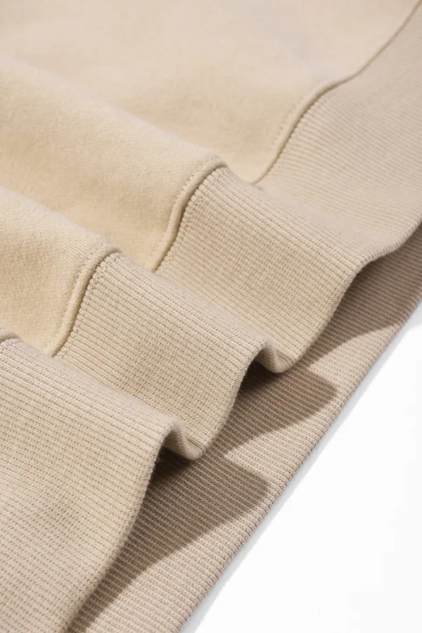 C-HL23803 Fleece-Lined Thickened Loose Crewneck Sweatshirt