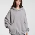 C-1255 Distressed Rivet Patchwork Pocket Hoodie