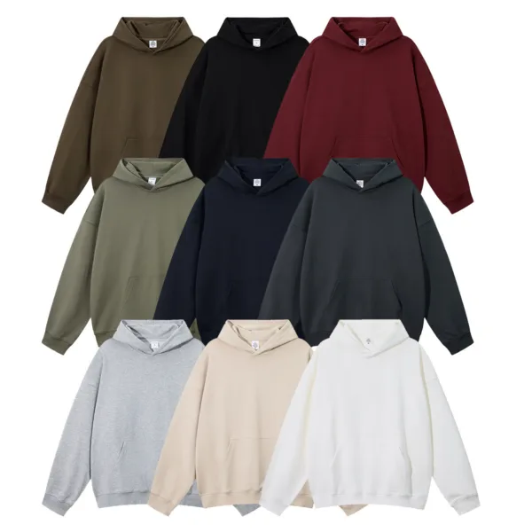 C-HL23839 Heavyweight High-Quality French Terry Hooded Sweatshirt