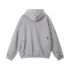 C-1255 Distressed Rivet Patchwork Pocket Hoodie