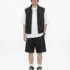 C-2049 + C-3225 Mesh Vintage Washed Fleece Hoodie Two-Piece Set