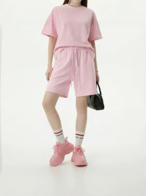 C-K1159 Washed Five-Point Shorts