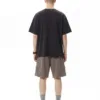 C-S26004 Distressed Raw Hem Washed Vintage T-Shirt