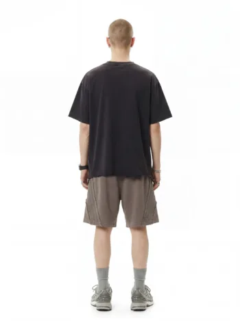 C-S26004 Distressed Raw Hem Washed Vintage 270GSM T-Shirt