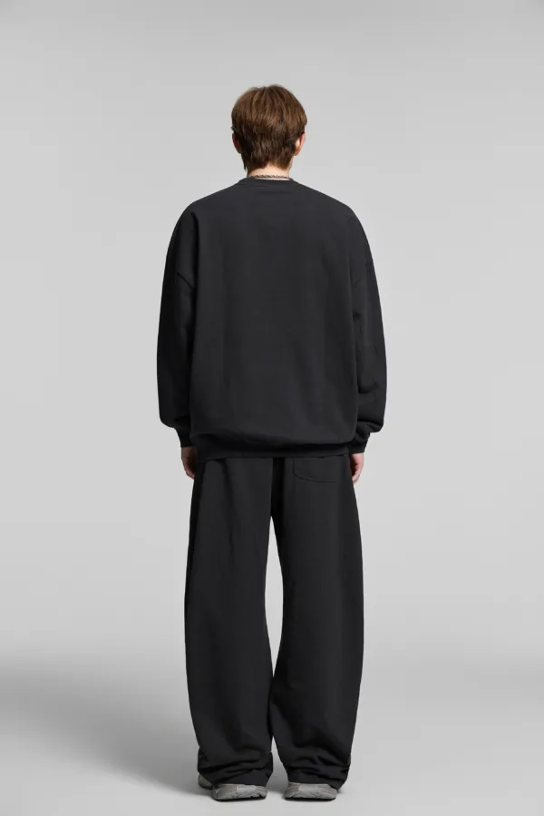 C-6807 + C-6808 Heavyweight Distressed Ripped Vintage Wash Fleece Hoodie Two-Piece Set