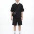 C-6605 + C-7601 Diamond Texture Waffle Fleece Hoodie Two-Piece Set
