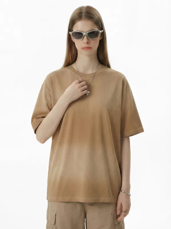 C-HL6610 Spray Monkey Wash Distressed T-Shirt