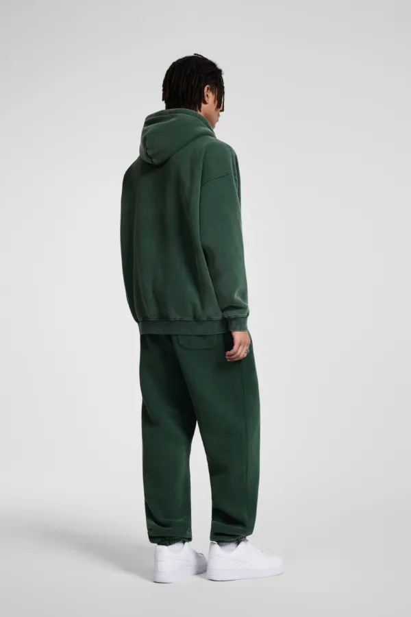 C-HL1216 Batik Washed Vintage Fleece Double-Zip Sweatshirt