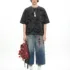 C-S26012 Boxy Vintage Camo Burnout 240GSM T-Shirt