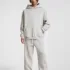 C-23842 + C-23843 Batik Wash Vintage Distressed Fleece Hoodie Two-Piece Set